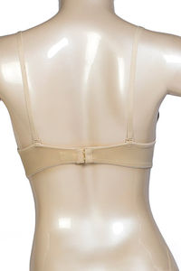 Beige Deep V Plunge Bra with Convertible Straps  image