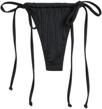 Black G-String Thong Ruched image