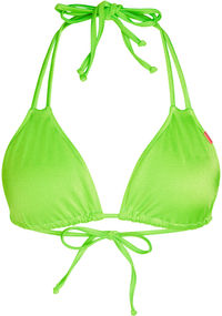 Neon Green Double Strap Bikini Top  image
