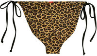 Leopard & Black Full Coverage Scrunch Bottom  image