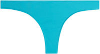 Sexy Aqua Banded Brazilian Thong Bikini Bottoms image