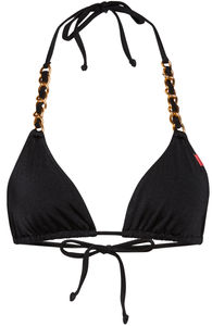 Black Triangle Bikini On a Chain Top image
