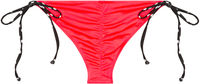 Neon Coral & Black Polka Dot Classic Scrunch Bottom image