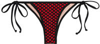 Red & Black Mesh Micro Scrunch Bottom image