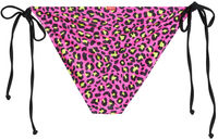 Neon Pink Leopard Full Coverage Scrunch Bottom  image