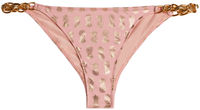 Blush & Gold Pineapple Classic Bikini On a Chain Bottom image
