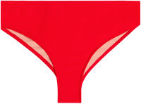 Red Full Coverage Mid-Rise Scrunch Banded Bottom image