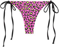 Neon Pink Leopard Brazilian Thong Bottom image
