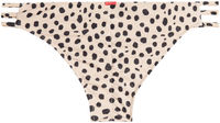 Cheetah Triple Strap Classic Scrunch Bikini Bottom image