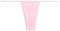 Solid Baby Pink Y-Back Thong Underwear image