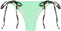 Mint & Black Polka Dot Micro Scrunch Bottom image