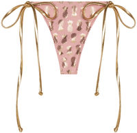 Blush & Gold Pineapple G-String Thong Bottom image