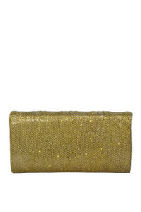 Gold Emblazoned Shimmer Clutch  image