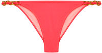 Neon Coral Classic Bikini On a Chain Bottom image