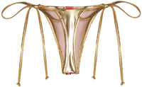 Gold & Fuchsia Sequin G-String Thong Bikini Bottom image