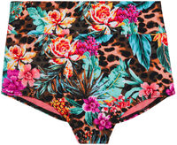 Waikiki Tropical Print High Waist Original Bikini Bottoms image