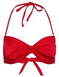 Red Bandeau Bikini Top image