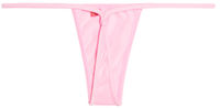 Solid Baby Pink Y-Back Thong Underwear image