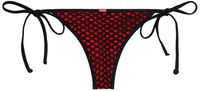 Red & Black Mesh Micro Scrunch Bottom image