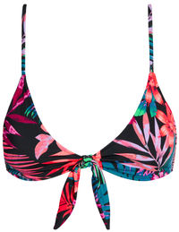 Black Tropical Bralette Top image