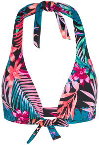 Black Tropical Adjustable Halter Top image