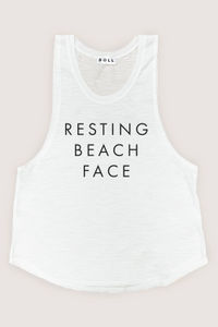 Resting Beach Face Tank image