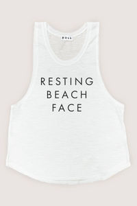 Resting Beach Face Tank image