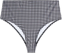 Black & White Gingham High Waist Bikini Bottom image