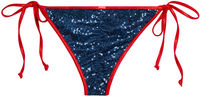 Vegas Navy & Red Single Rise Sequin Scrunch Bottom image