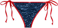 Red Shimmer & Navy Blue Sequin Classic Scrunch Bottom image