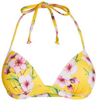 Yellow Cherry Blossom Push Up Bra image