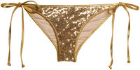 Vegas Solid Gold Single Rise Sequin Scrunch Bottom image