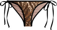 Black & Gold Sequin Classic Scrunch Bottom image