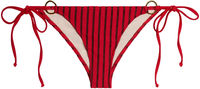 Red Sheer Obsession Classic Scrunch Bottom w/ Gold Loop Accents image