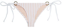 White Sheer Obsession Classic Scrunch Bottom w/ Gold Loop Accents image