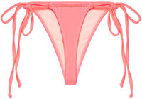 Neon Coral G-String Thong Ruched image