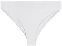 White Full Coverage Mid-Rise Scrunch Banded Bottom image