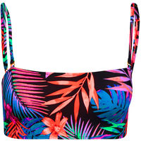 Black Tropical Bandeau Tube Top image