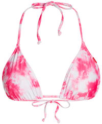 Pink Tie Dye Triangle Top image