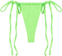 Neon Green G-String Thong Ruched image