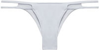 White Double Strap Micro Bikini Bottom image