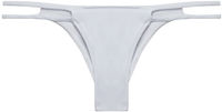 White Double Strap Micro Bikini Bottom image