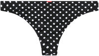 Black Polka Dot Banded Classic Scrunch Bottom image