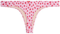 Pink Cheetah Banded Brazilian Thong Bottom image