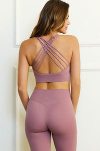 Blush Soft Sculpt Cross Strap Tank Bra image