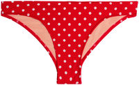 Red Polka Dot Banded Classic Scrunch Bottom image