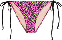 Neon Pink Leopard Full Coverage Scrunch Bottom  image
