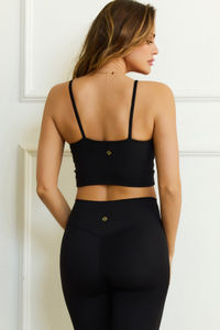 Black Soft Sculpt Essential Tank Bra image