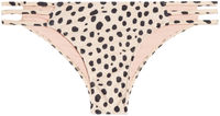 Cheetah Triple Strap Classic Scrunch Bikini Bottom image