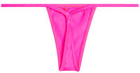 Solid Neon Pink Y-Back Thong image